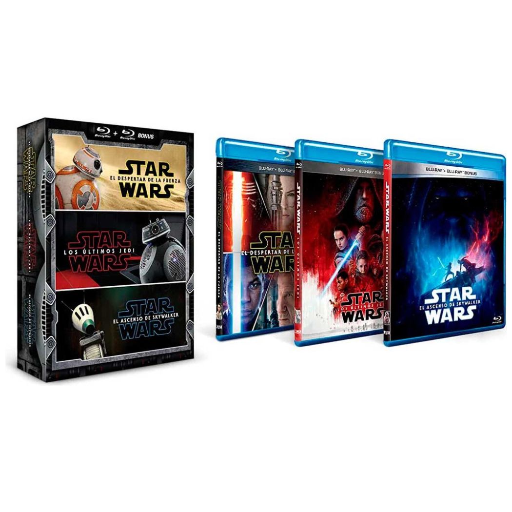 Paquete Blu Ray Star Wars Trilogia (7 al 9)