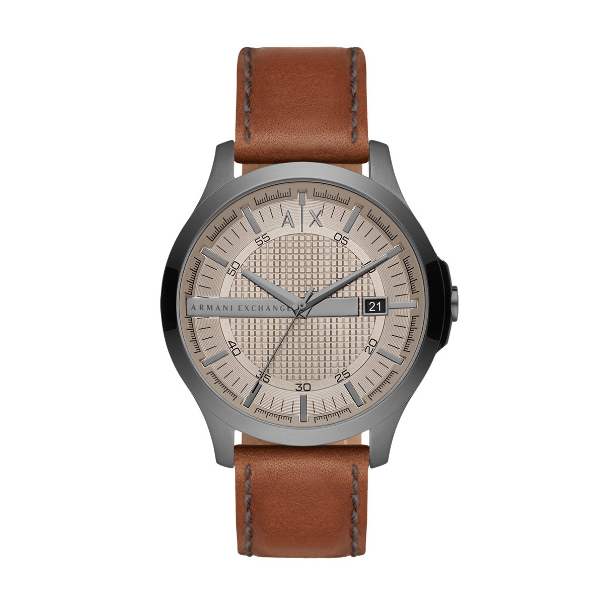 Reloj Caf&eacute; de Piel para Caballero Armani Exchange