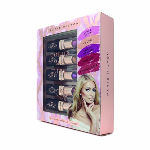 Set de Lipsticks Paris Hilton My Lips 5 Colores