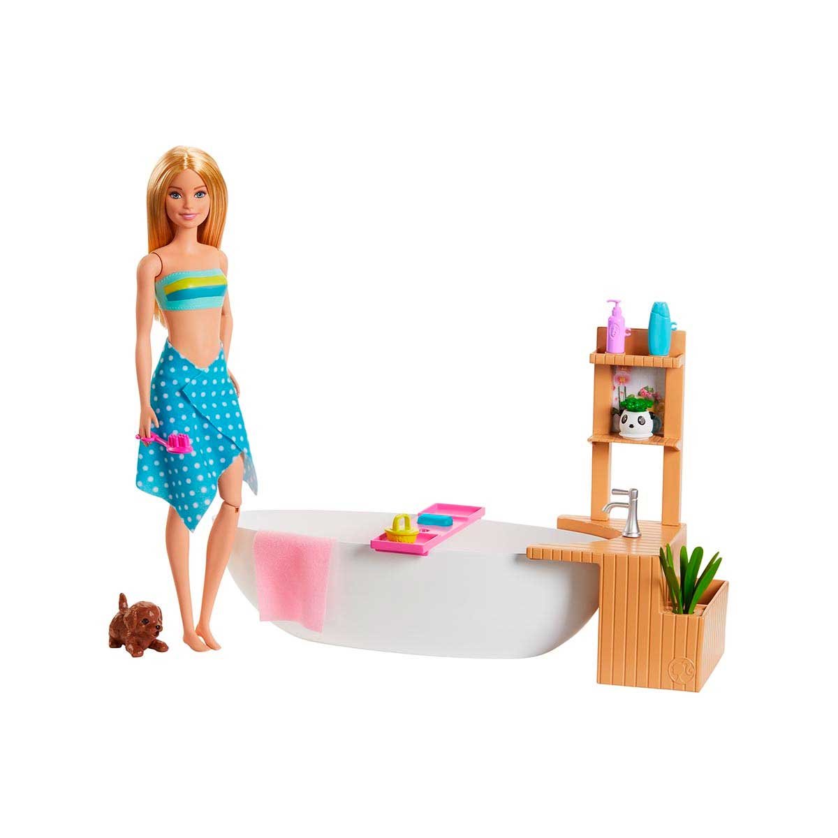 Muñeca Barbie Baño de Espuma Fashionista