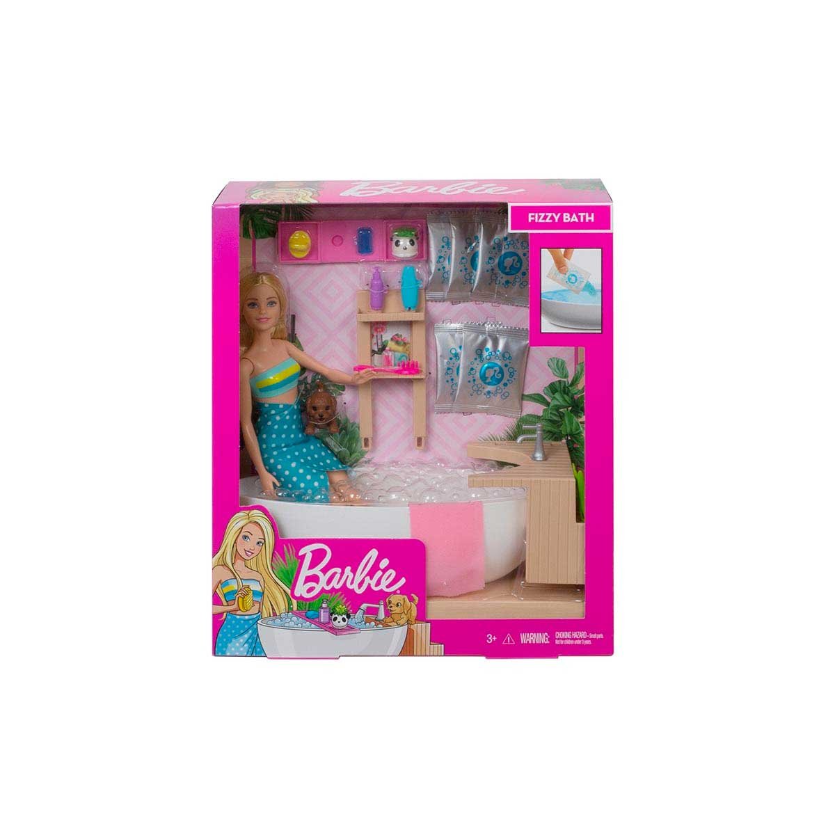 Muñeca Barbie Baño de Espuma Fashionista