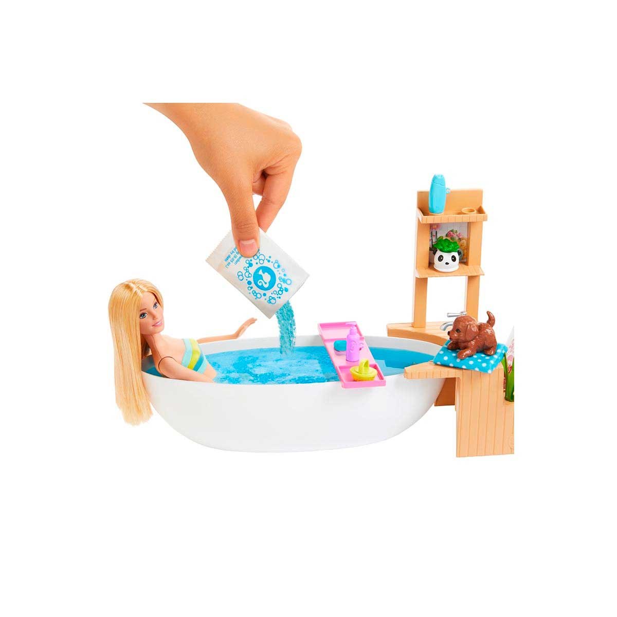 Muñeca Barbie Baño de Espuma Fashionista