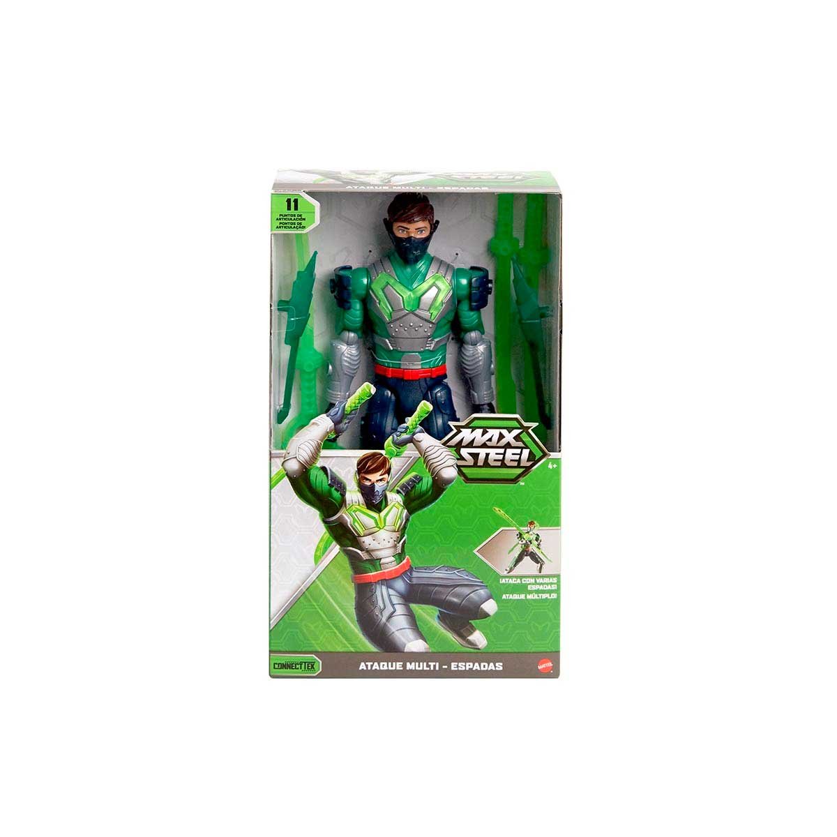 Figura de Acción Max Steel Ataque Múltiple 12 Pulgadas