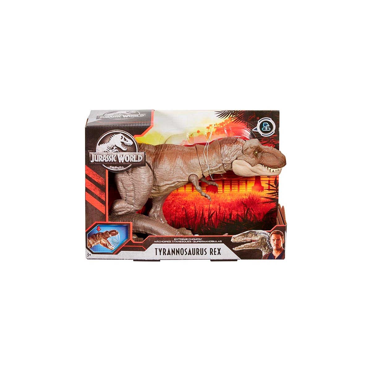 Figura de Acción Jurassic World T-Rex Mordida Feroz