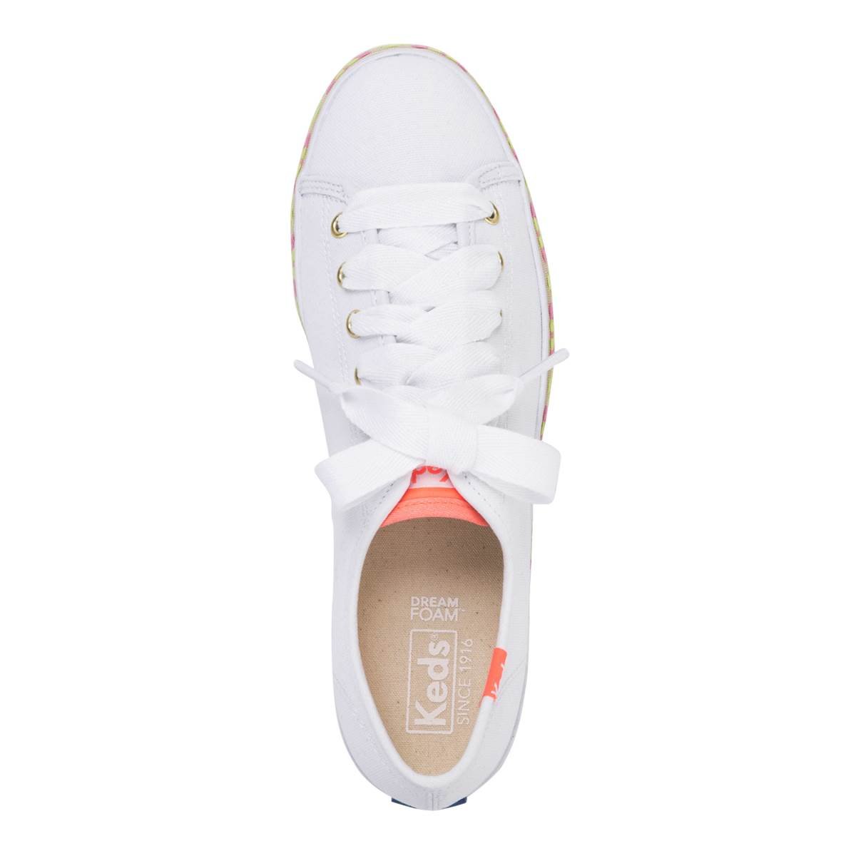 Tenis Triple Kick Foxing Color Blanco Combinado Keds