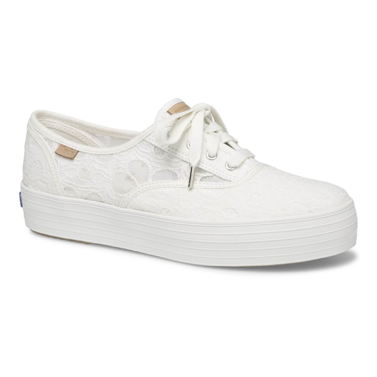 Tenis con Plataforma Color Beige Keds