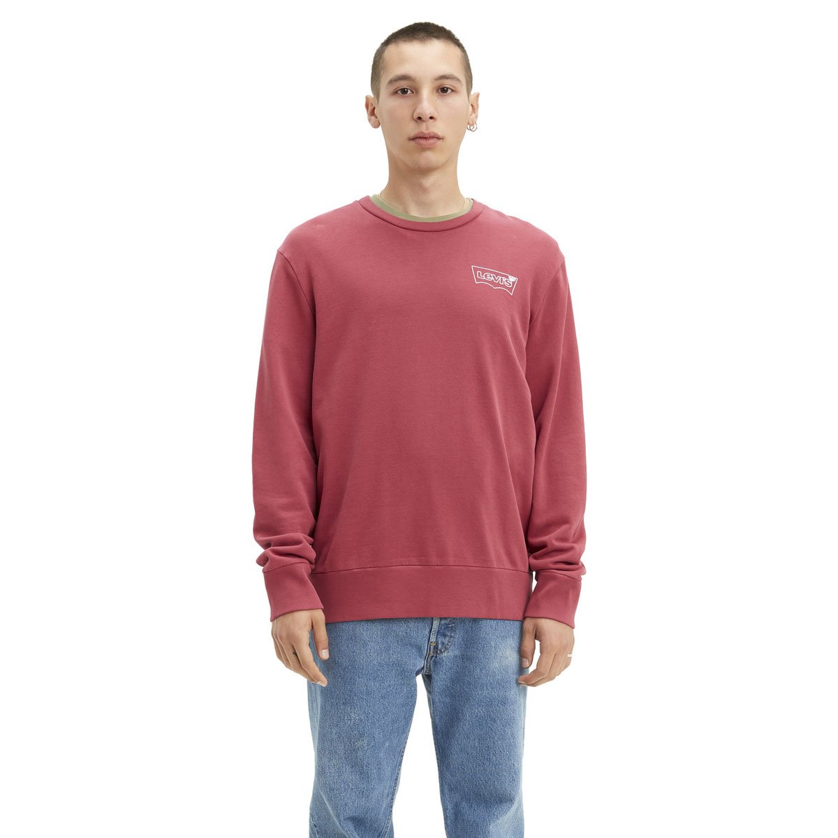 Sudadera Roja Levi's® Graphic Crew para Caballero
