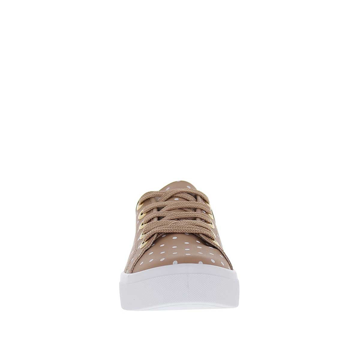 Tenis Beige con Cortes Laser Moleca