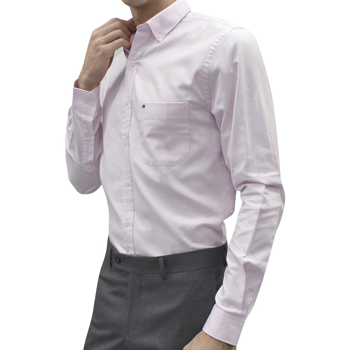 Camisa de Vestir Rosa Corte Slim Tommy Hilfiger para Caballero