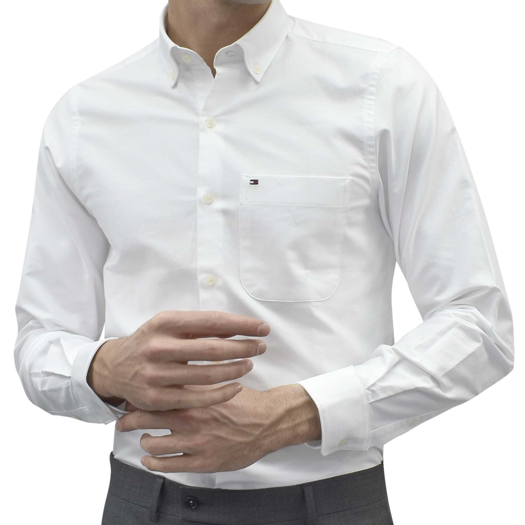 Download Camisa de Vestir Blanca Corte Slim Tommy Hilfiger para Caballero