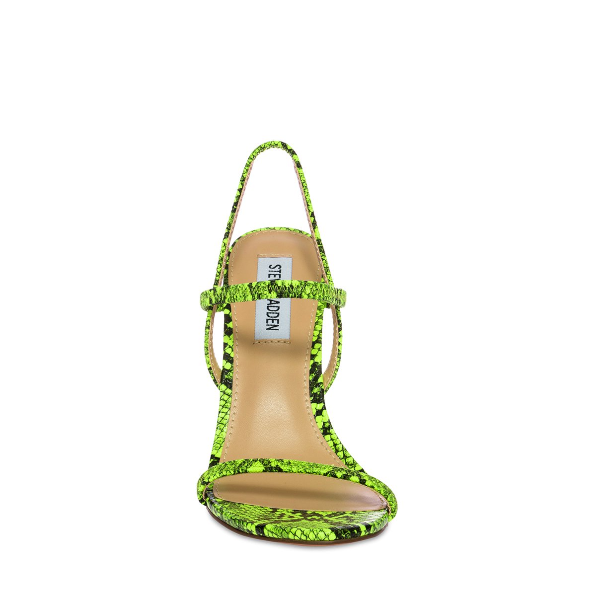 Sandalia Verde Neón con Tacón Steve Madden