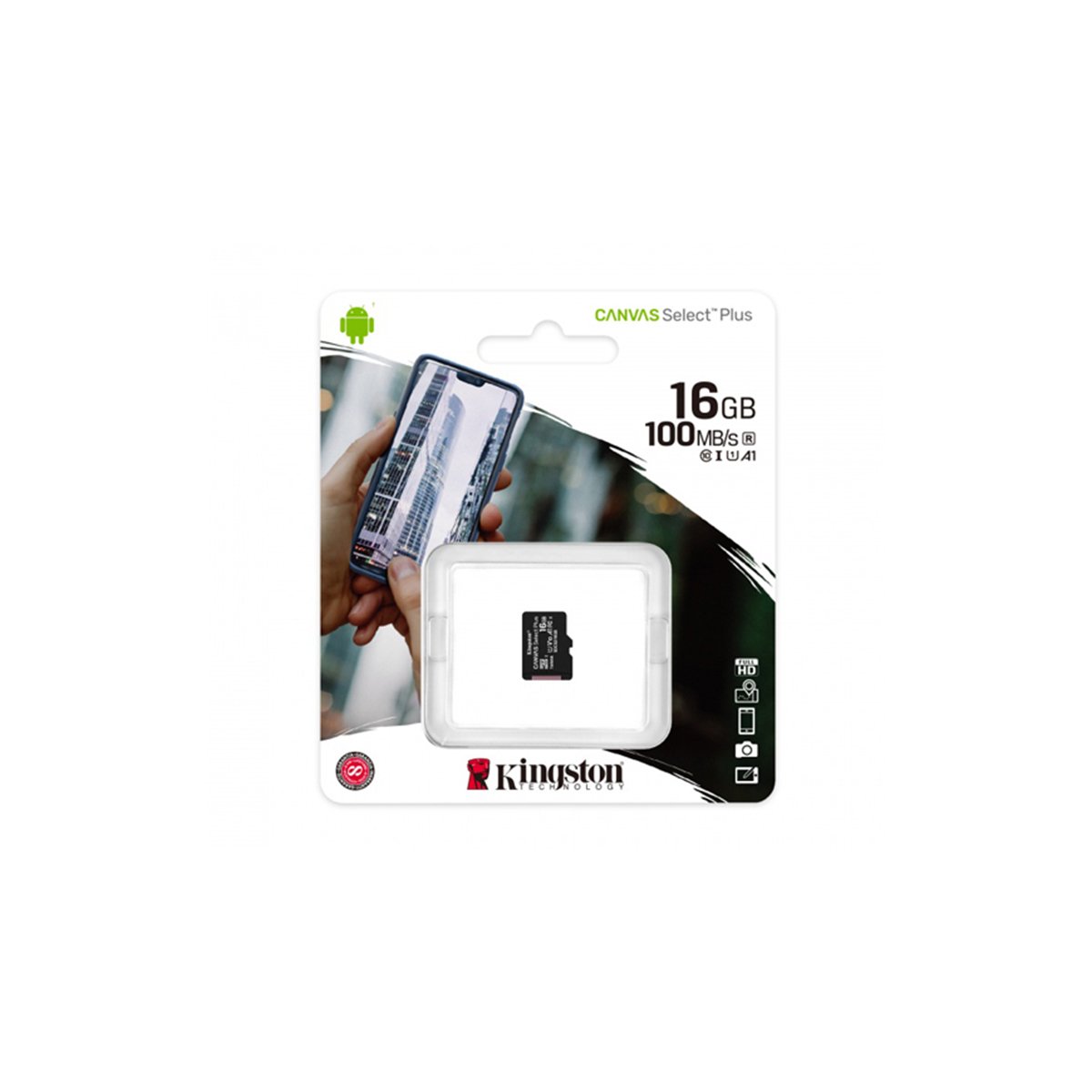 Micro Sd C10 Plus 16Gb (Sin Adaptador) Kingston