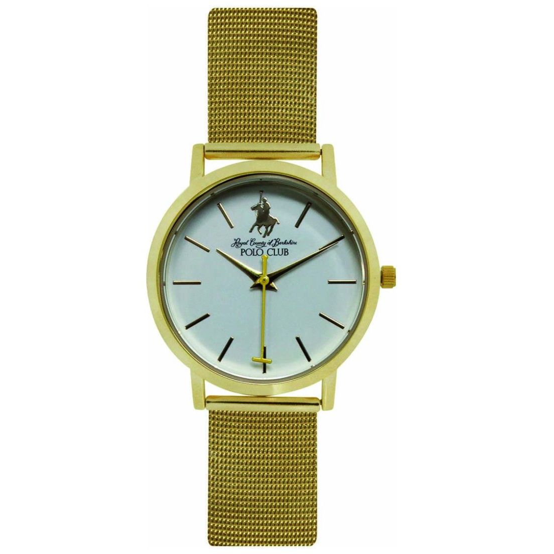 reloj polo club dorado