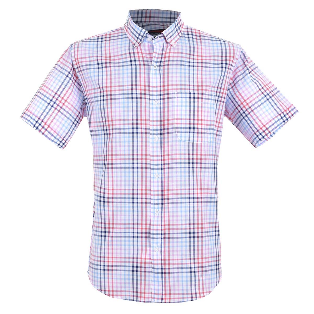 Camisa Casual Manga Corta Multicolor Carlo Corinto Sport para Caballero