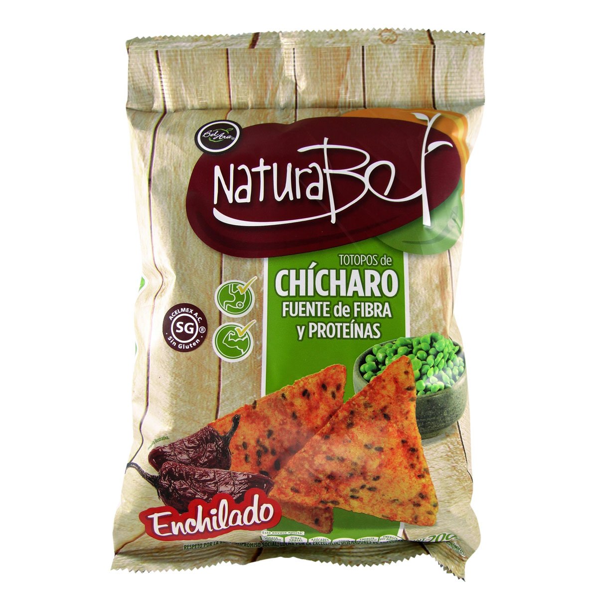Totopos de Chicharo Enchilado 200Grs Belara