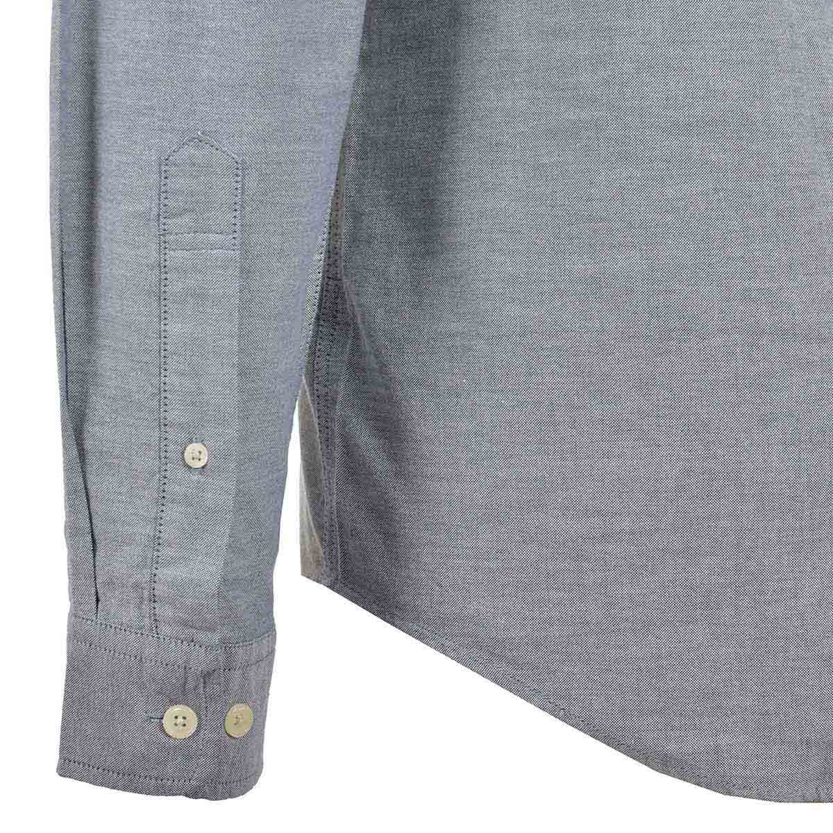 Camisa Gris Lisa Manga Larga Jeanious Plus para Caballero