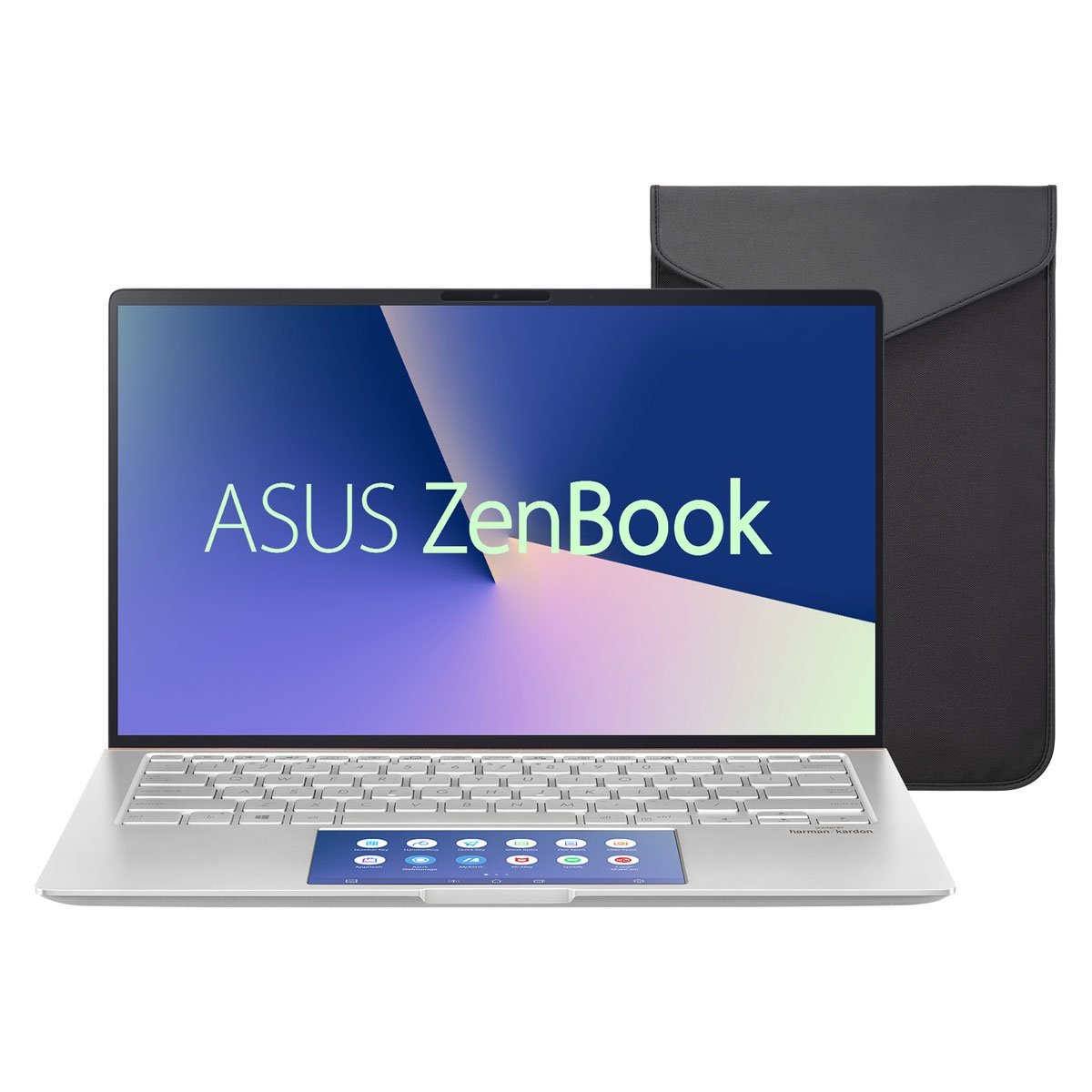 Laptop 14&quot; Asus Zenbook Ux434Fac-A5318T Plata+ Funda y Adaptador