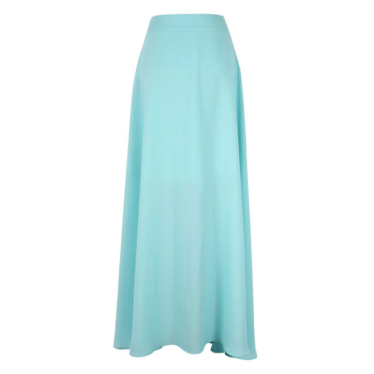Falda Larga Corte Semi Circular Liso Basel para Mujer