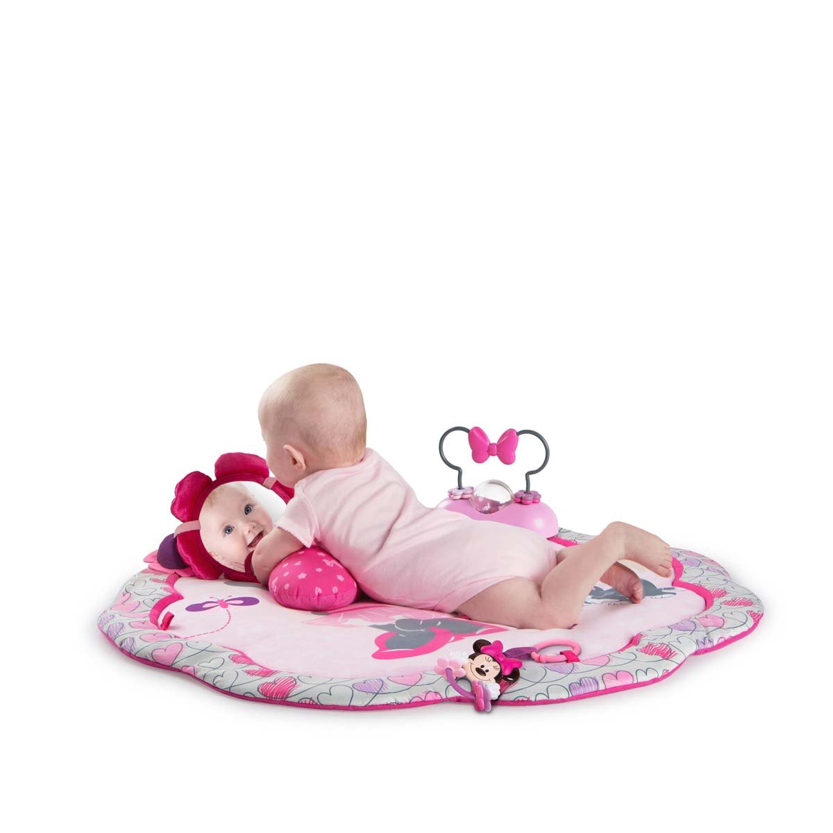 bouncer bright starts minnie mouse rosa