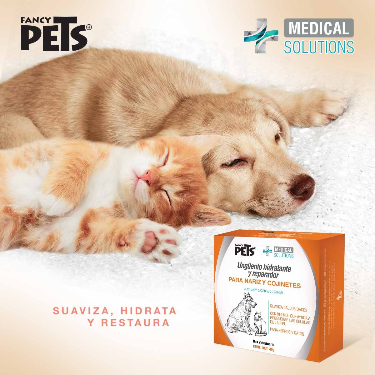 Ungüento Hidratante y Reparador 40Grs P/perros Y Gatos Acuario Lomas para Perro