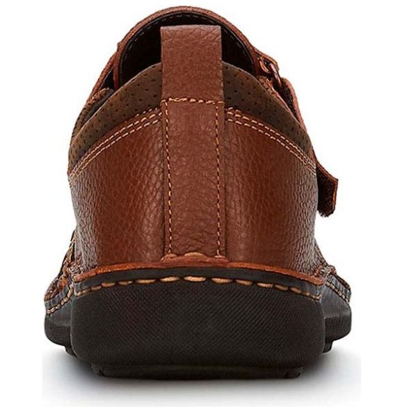 Sandalia de Piel Cerrada Café Ferrato