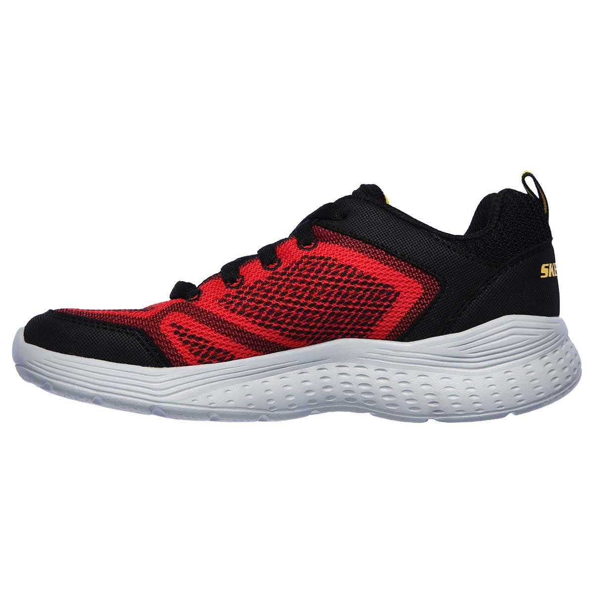 Tenis Choclo con Agujeta Rojo Negro