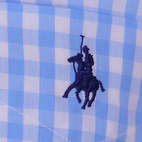 Camisa Manga Larga de Cuadros Azul Polo Club para Caballero