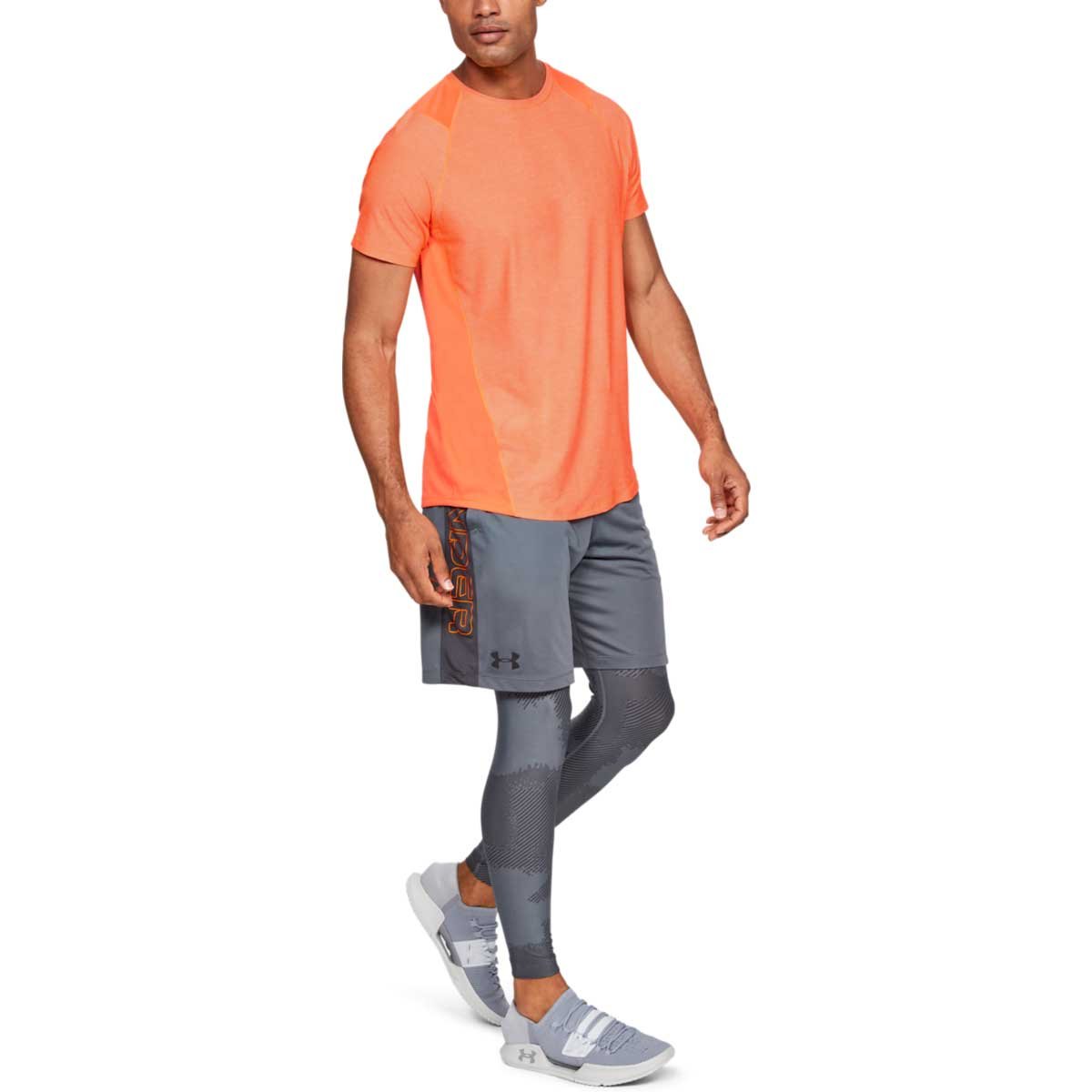 Playera Manga Corta Naranja Under Armour - Caballero