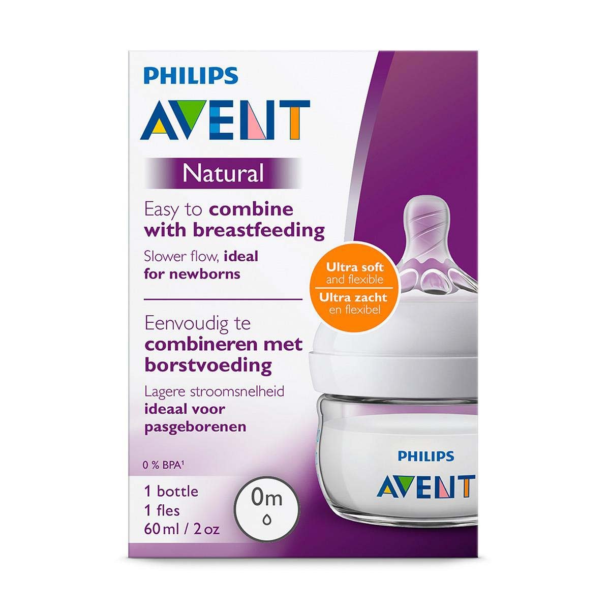 Biberón Avent Natural 2Oz 60Ml