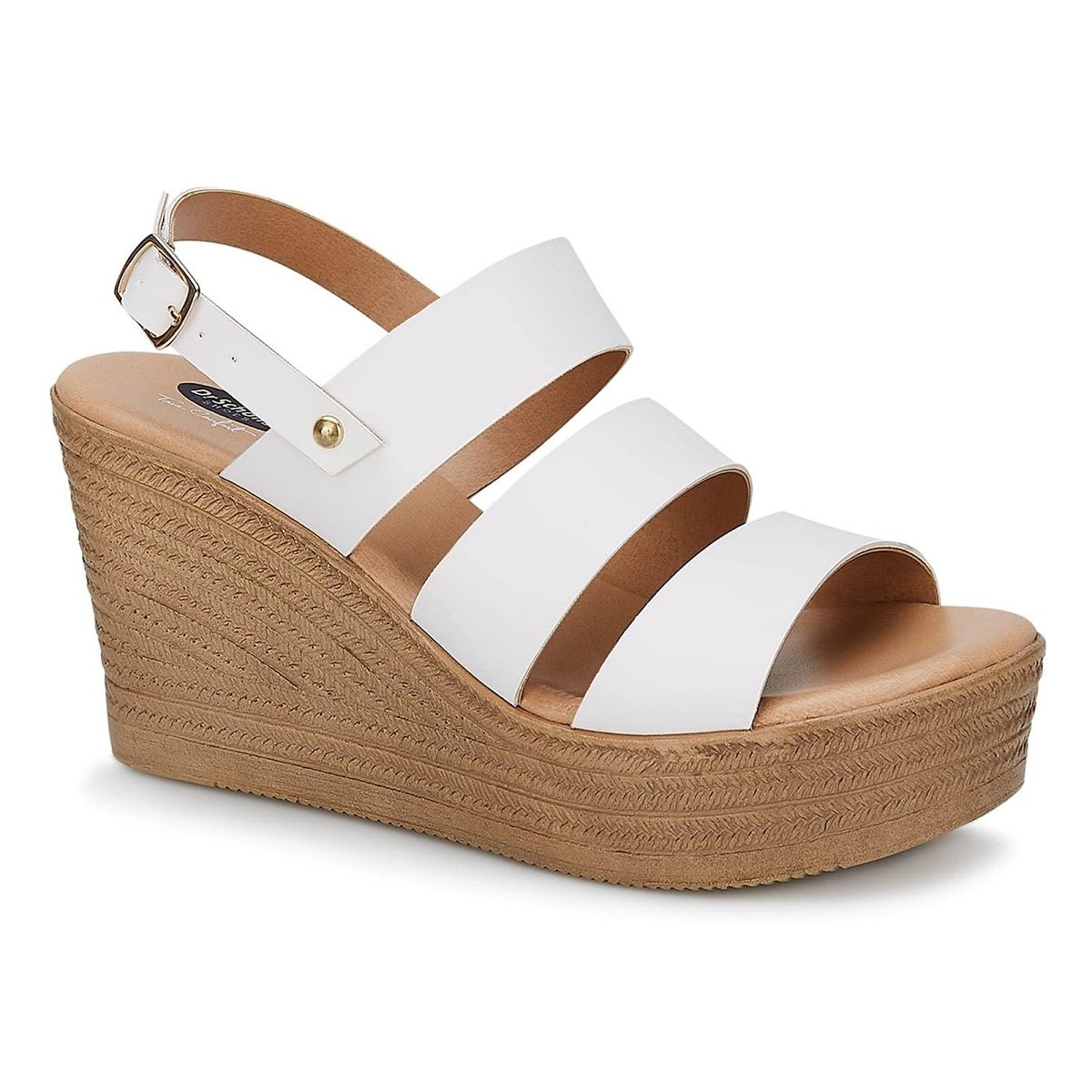 Sandalia Blanca Semiplataforma de Tiras Dr Scholl's