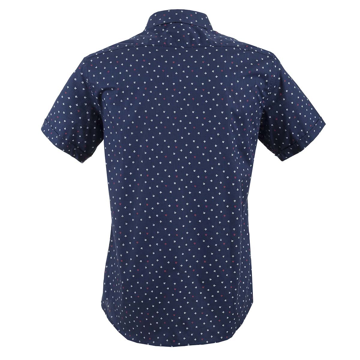 Camisa Manga Corta Azul Carlo Corinto Sport para Caballero