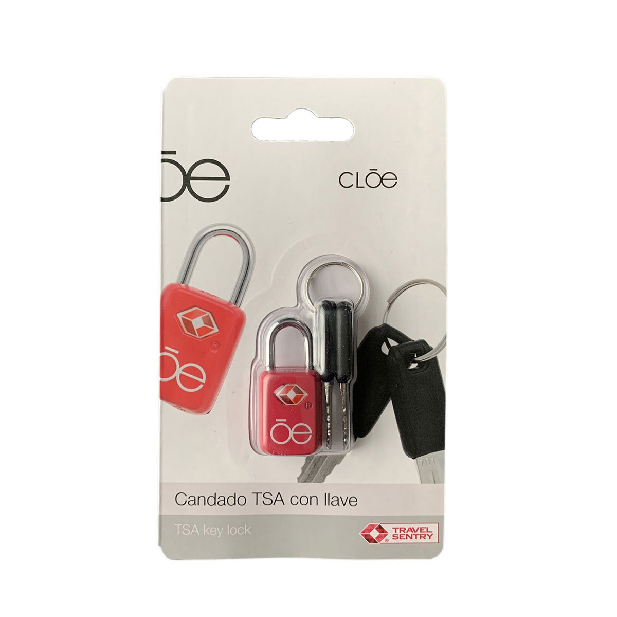 Candado Tsa con Llave Rosa Cloe