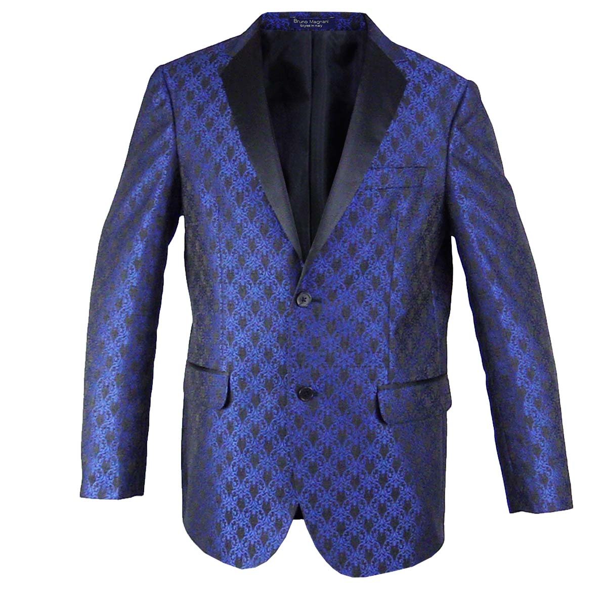 Saco de Smoking para Caballero Bruno Magnani Color Azul con Negro