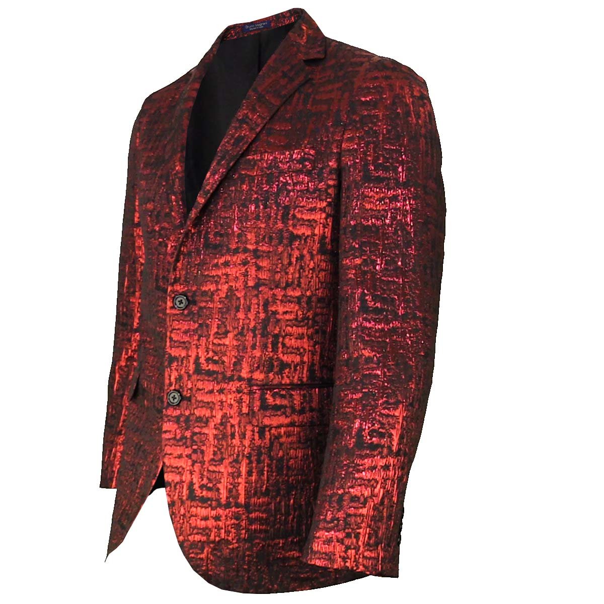 Saco de Vestir para Caballero Bruno Magnani Color Rojo  con Negro
