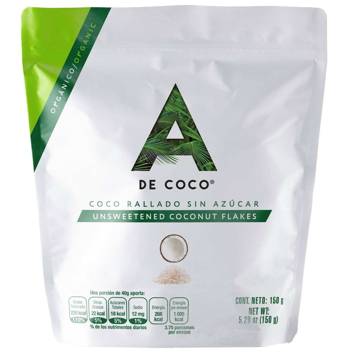 Coco Organico Deshidratado 150  G a de Coco