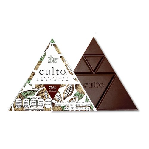 Chocolate Orgánico 70 Cacao Culto 40 Grs