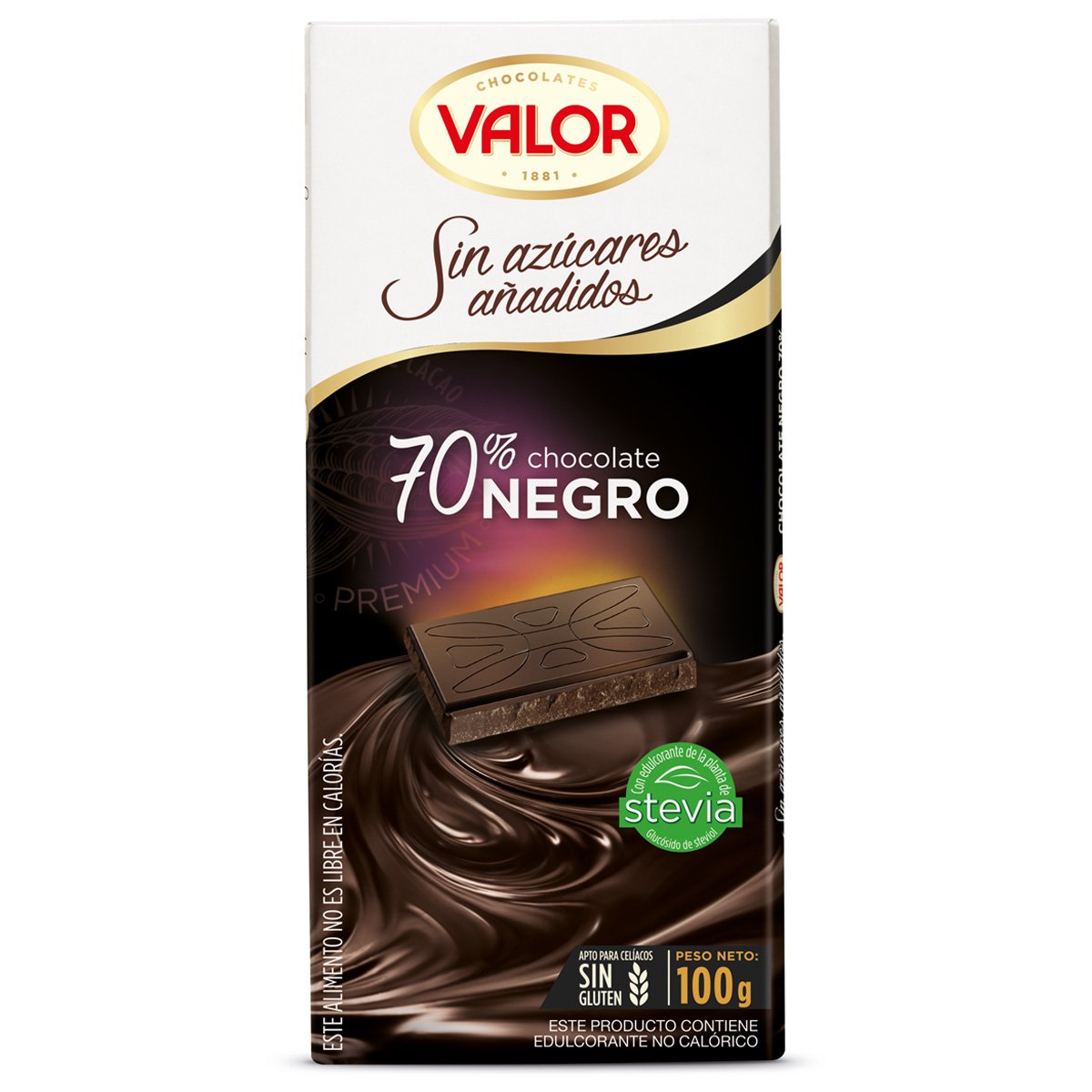 Chocolate Ne Go 70% Sin Azucar Añadida 100 G