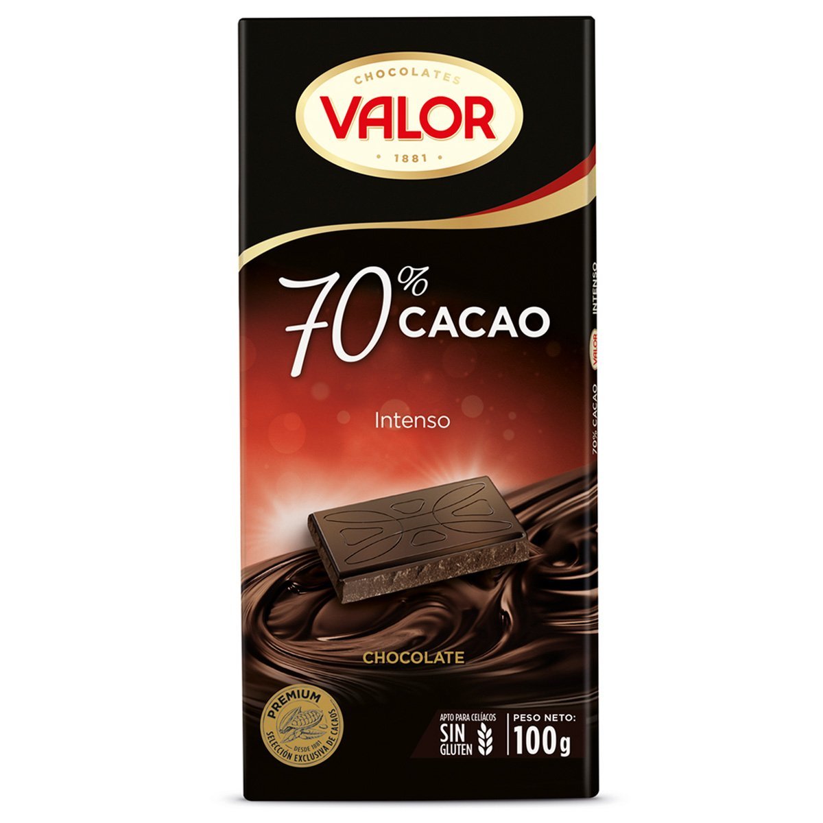 Chocolate Obscuro Amargo 70% Dark 100 G