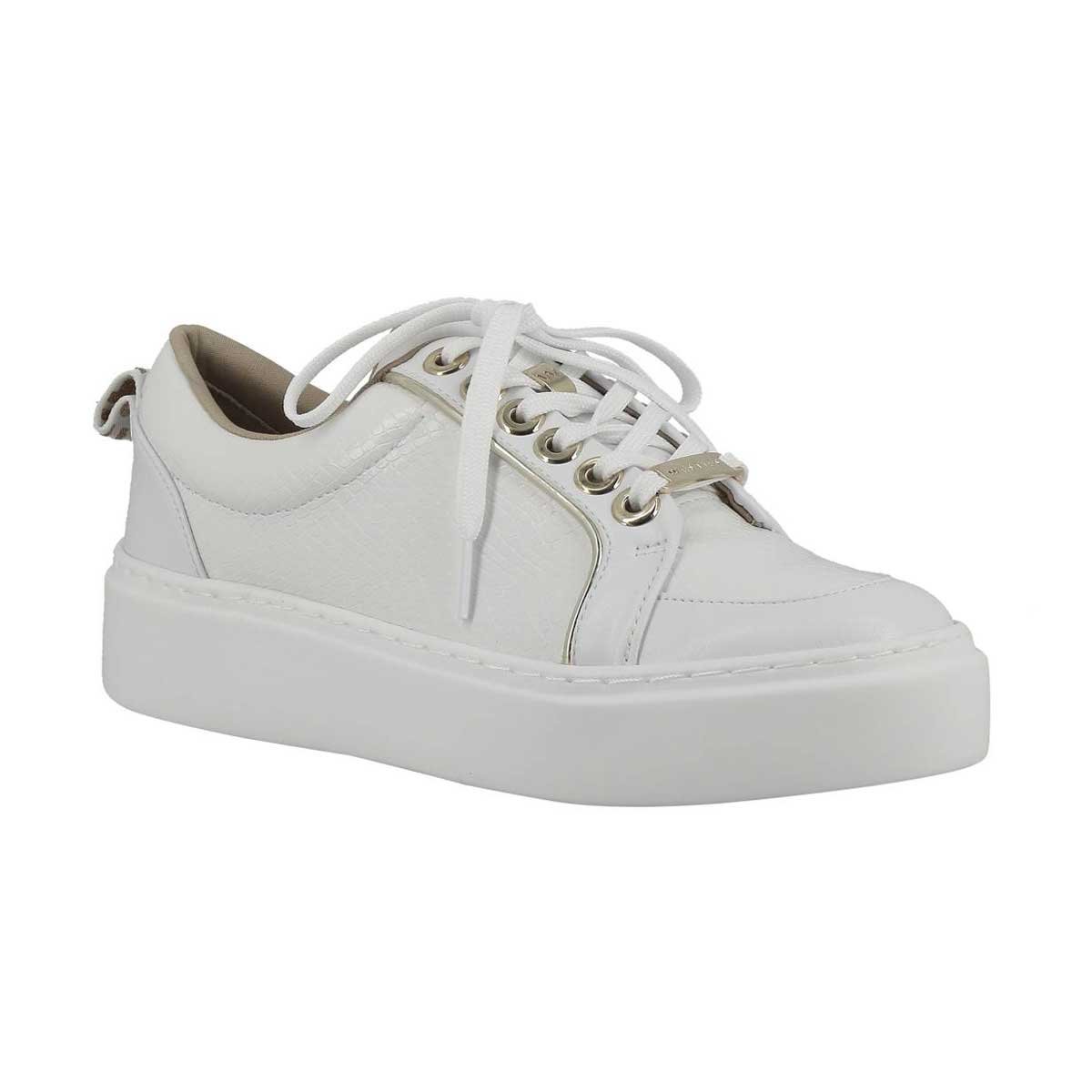 Tenis con Plataforma Y Material Sintético Color Blanco Westies