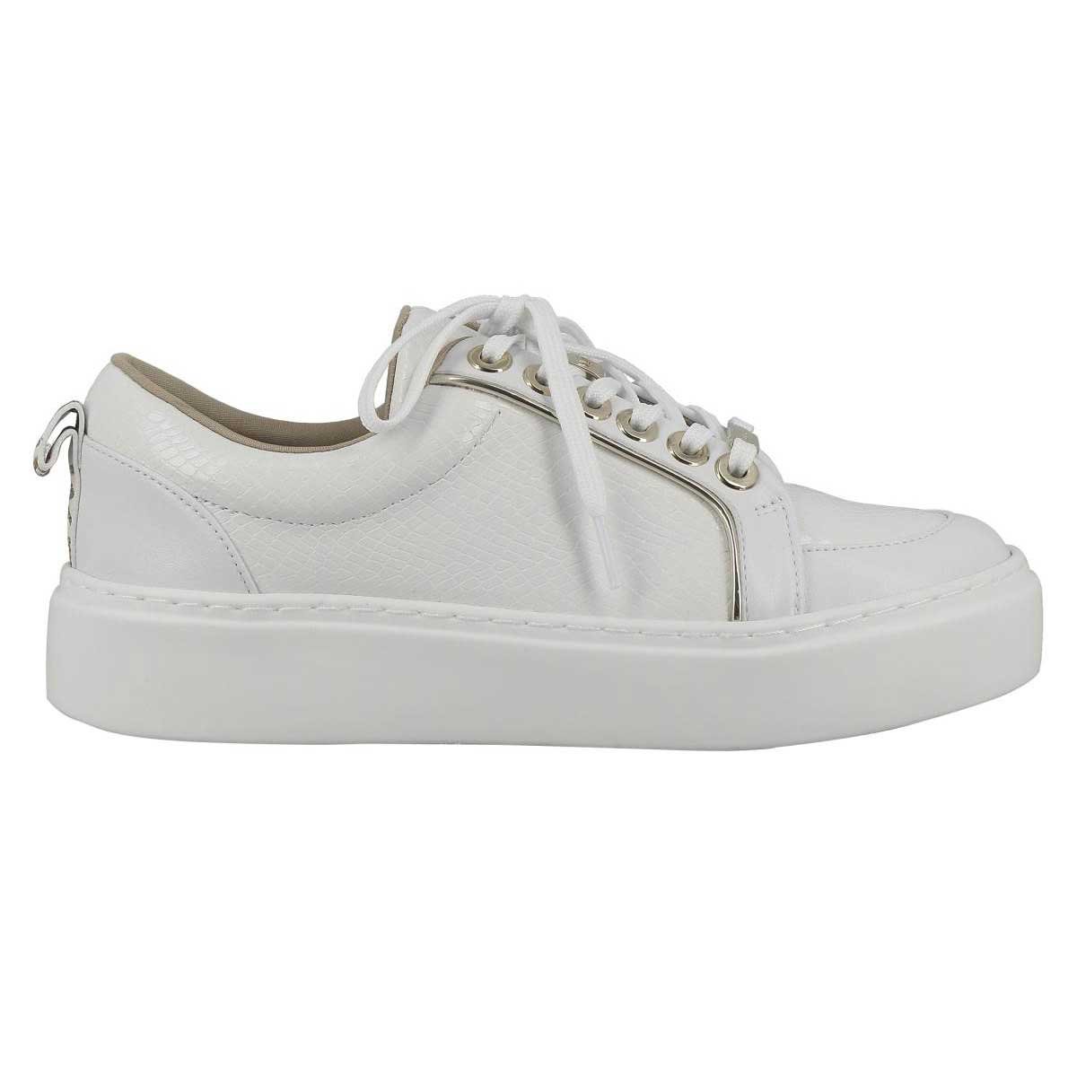 Tenis con Plataforma Y Material Sintético Color Blanco Westies