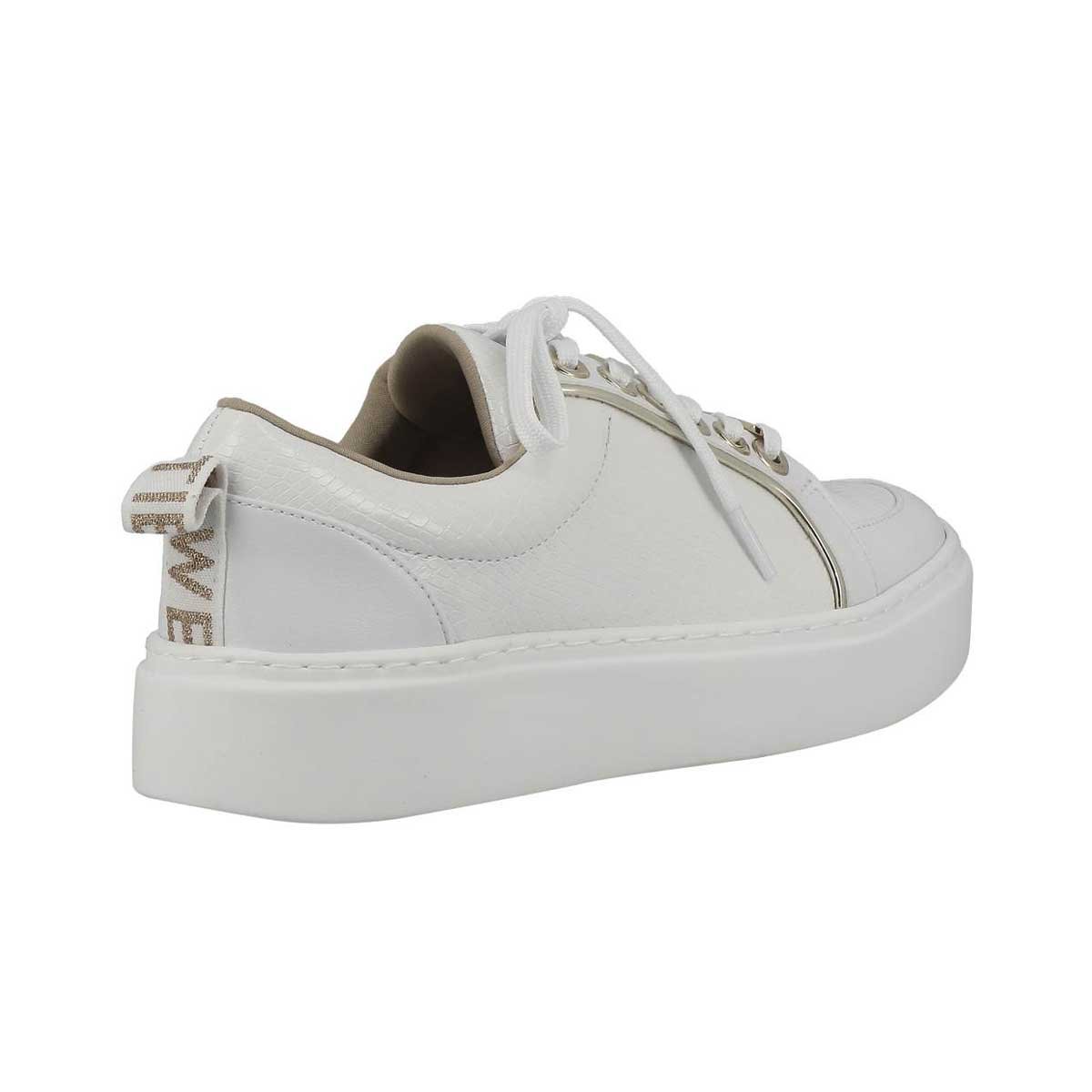 Tenis con Plataforma Y Material Sintético Color Blanco Westies