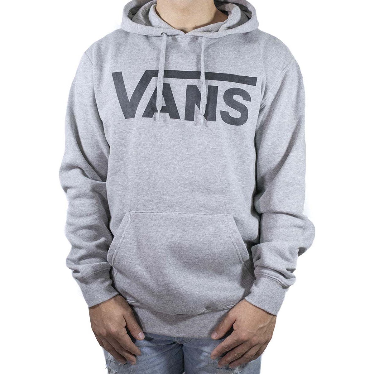 Sudadera Gris con Capucha Vans para Hombre