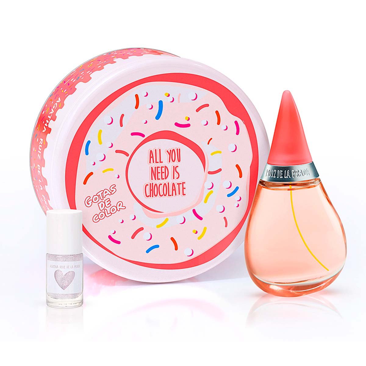 Estuche Fragancia para Dama Agatha Ruiz de la Prada Gotas de Color Edt100Ml+ Esmalte