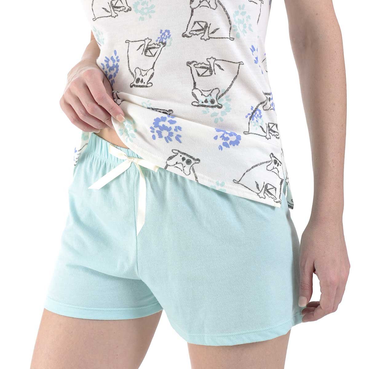 Pijama para Dama Chiffon Playera Y Short Incanto