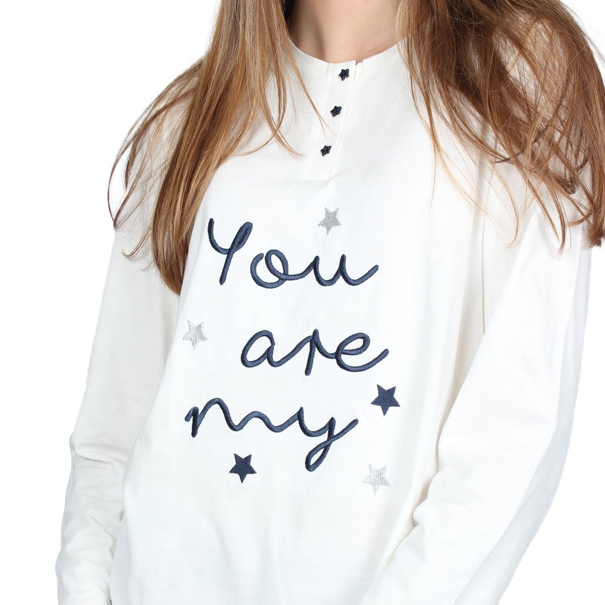 Pijama para Dama con Bordado Admas