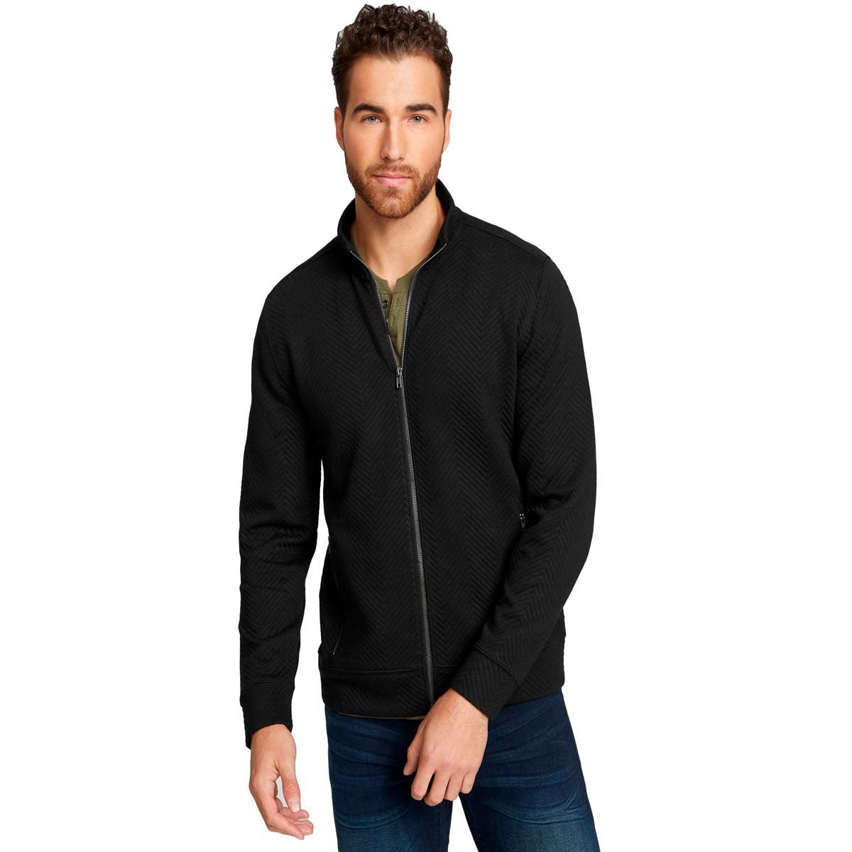 Suéter Negro con Cierre G By Guess para Caballero