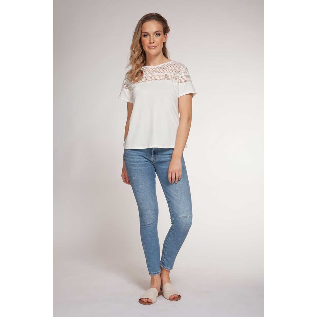 Blusa para Dama con Crochet Dex