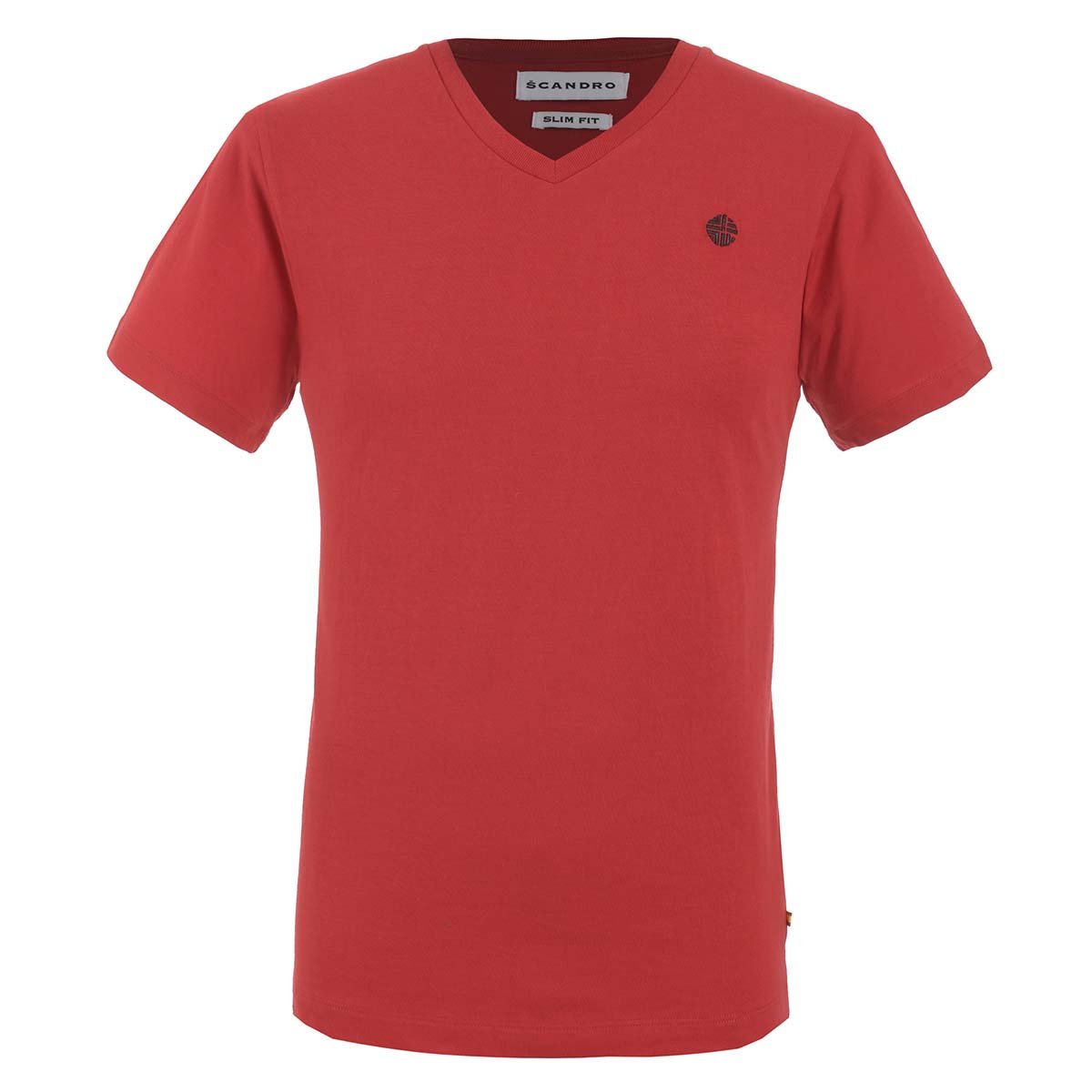 Playera Roja Cuello V Scandro