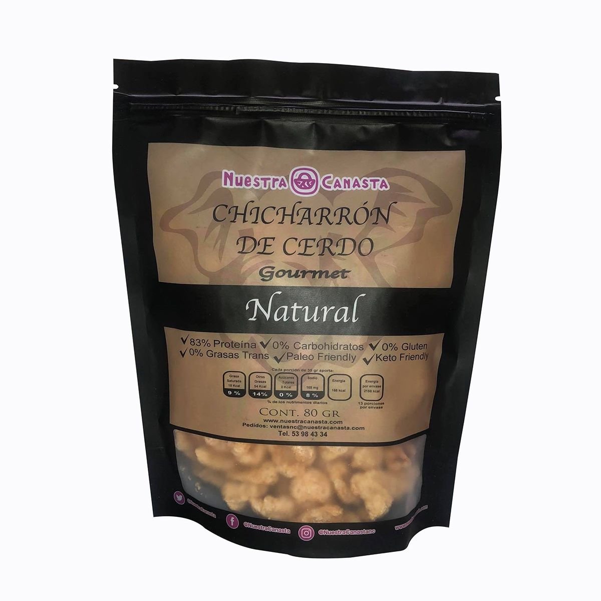 Chicharron Natural 80 Grs Nuestra Canasta