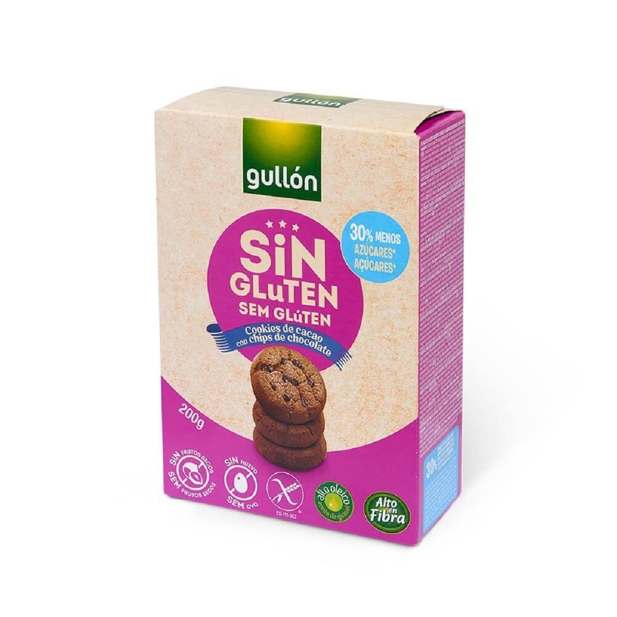 Mini Chips Choco Sin Gluten 200 Grs Gullón